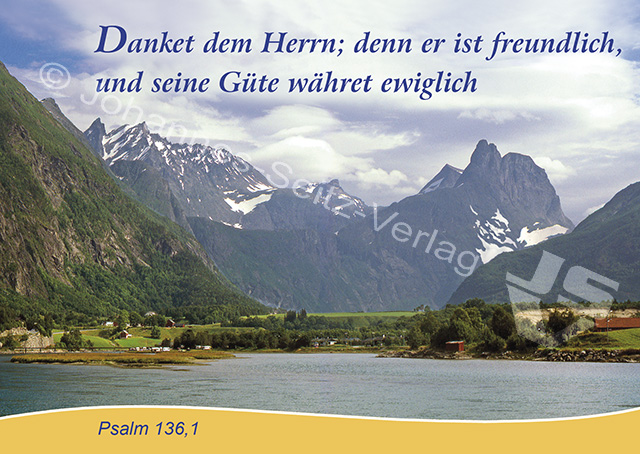 Postkarte Psalm 136,1